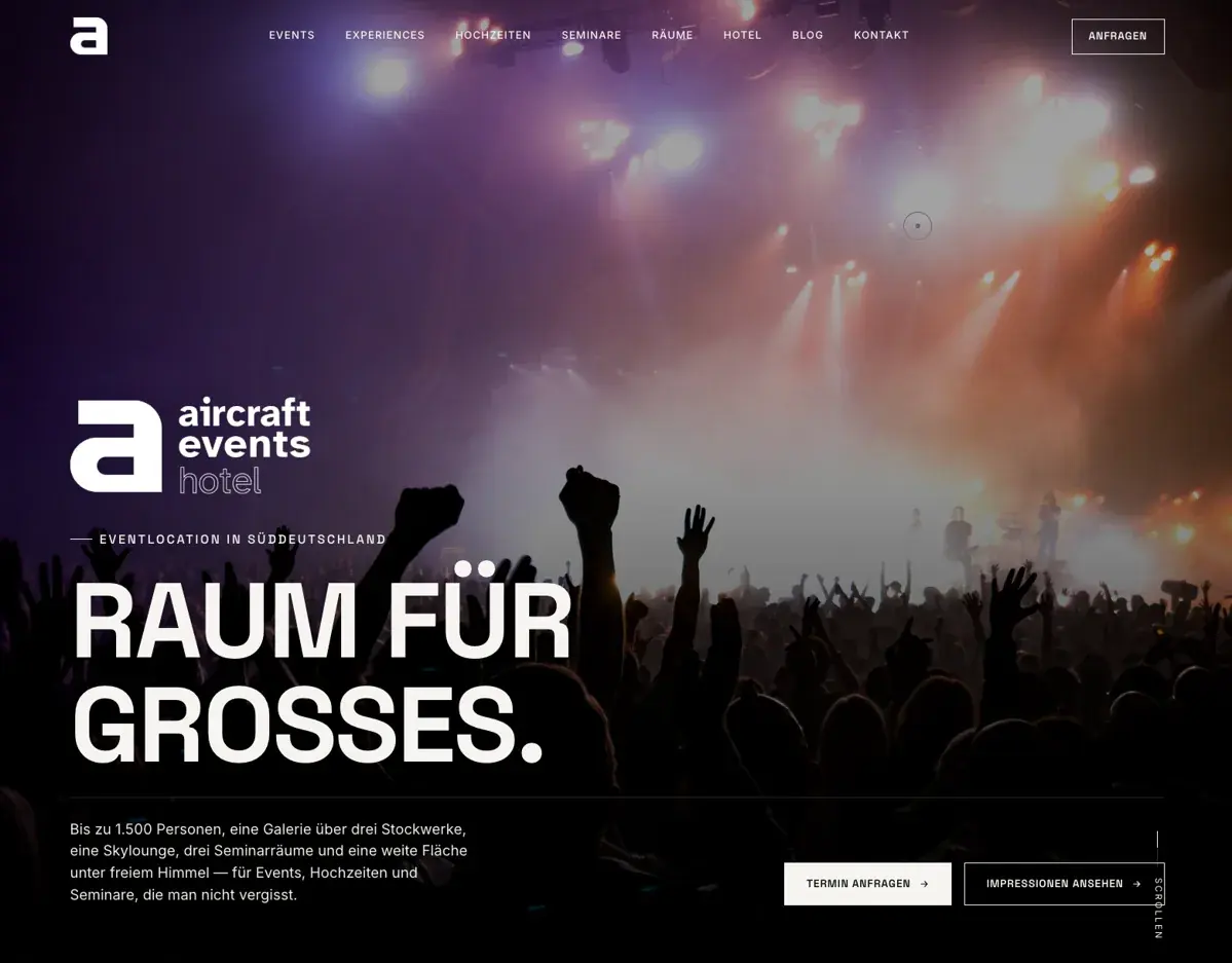 aircraft events hotel